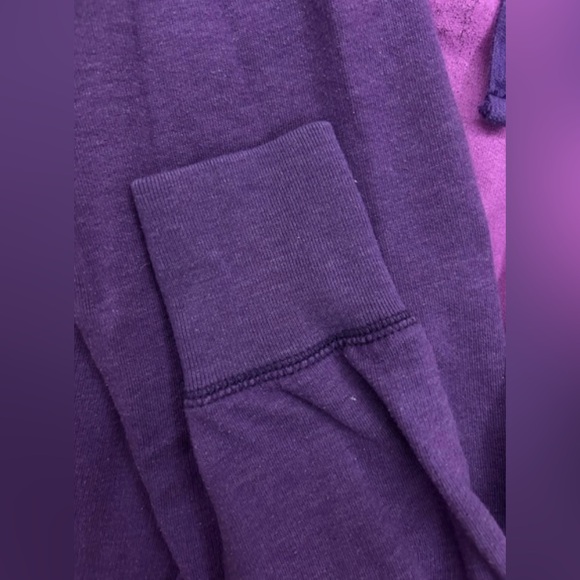 Purple PINK hoodie with heart & rainbow PINK logo - Picture 7 of 10